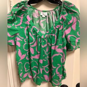 VELVET brand size Medium butterfly sleeve top